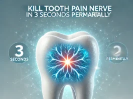 kill tooth pain nerve in 3 seconds permanently