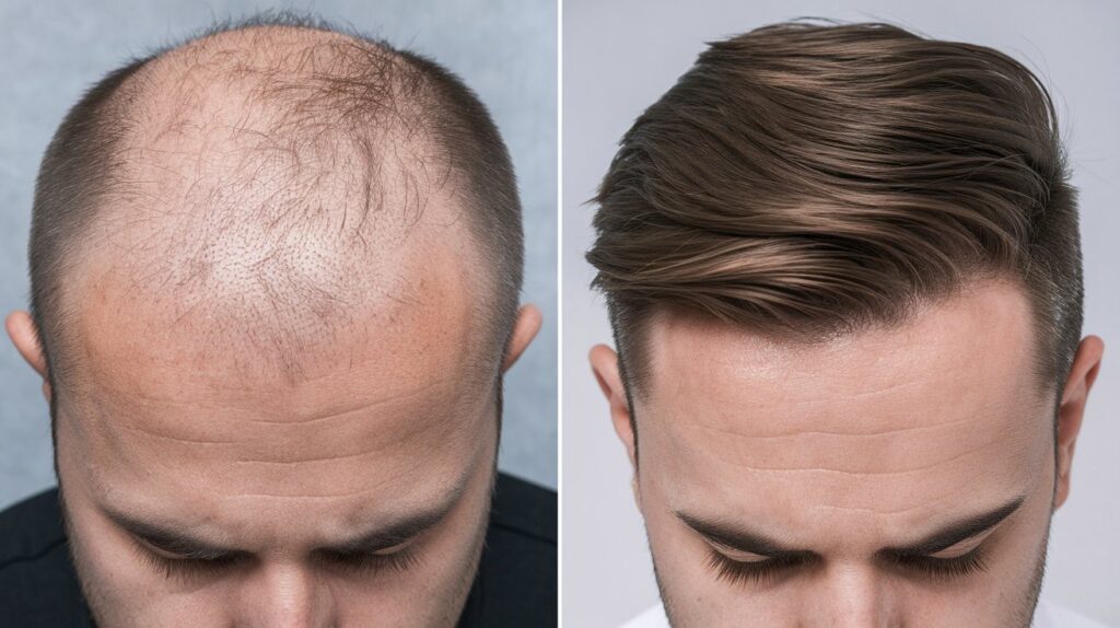 Hairline Transformation: Before and After Scalp Micropigmentation