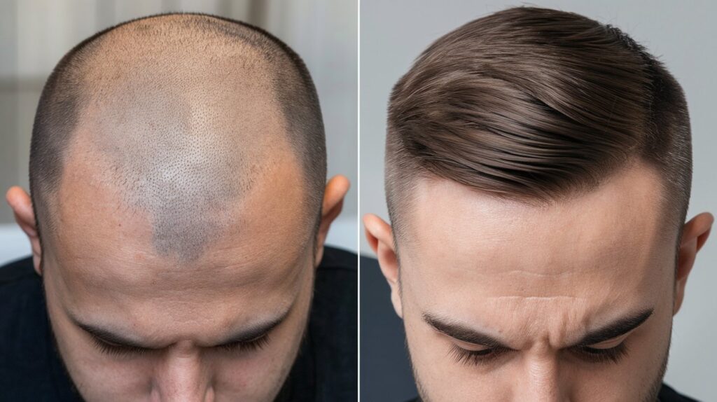 Hairline Transformation: Before and After Scalp Micropigmentation